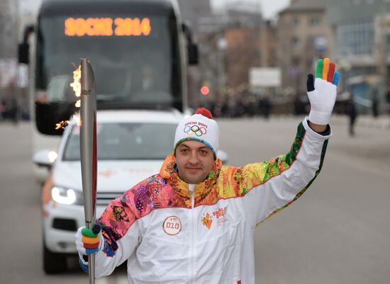 Olympic Torch Relay. Belgorod
