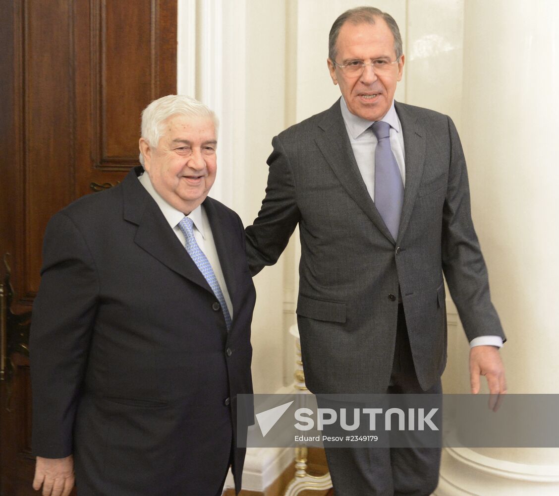 Russian foreign minister meets with Syrian counterpart