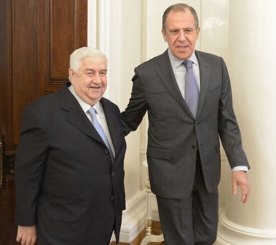 Russian foreign minister meets with Syrian counterpart
