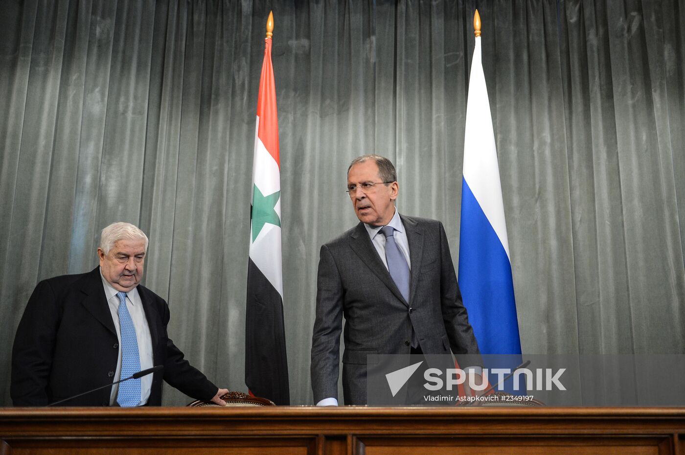 Russian foreign minister meets with Syrian counterpart