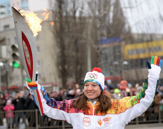 Olympic Torch Relay. Belgorod