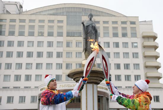 Olympic Torch Relay. Belgorod