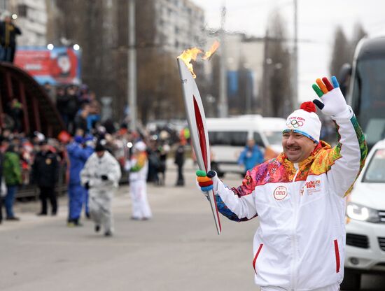 Olympic Torch Relay. Belgorod