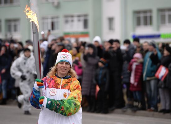 Olympic Torch Relay. Belgorod