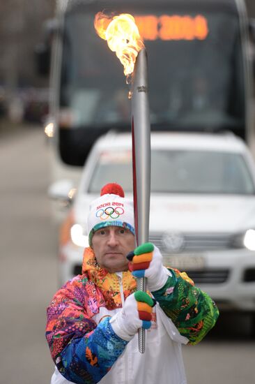 Olympic Torch relay. Belgorod