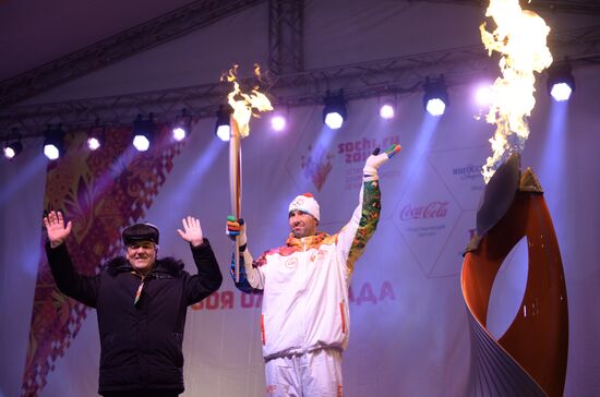 Olympic torch relay. Belgorod