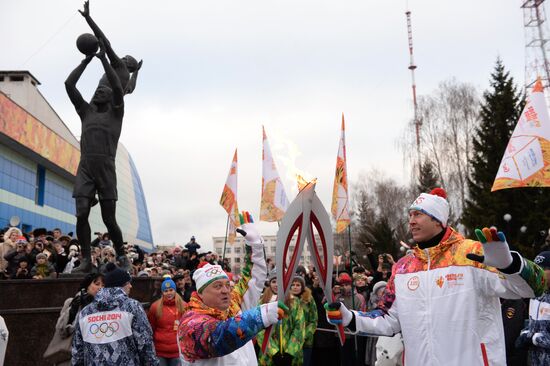 Olympic torch relay. Belgorod