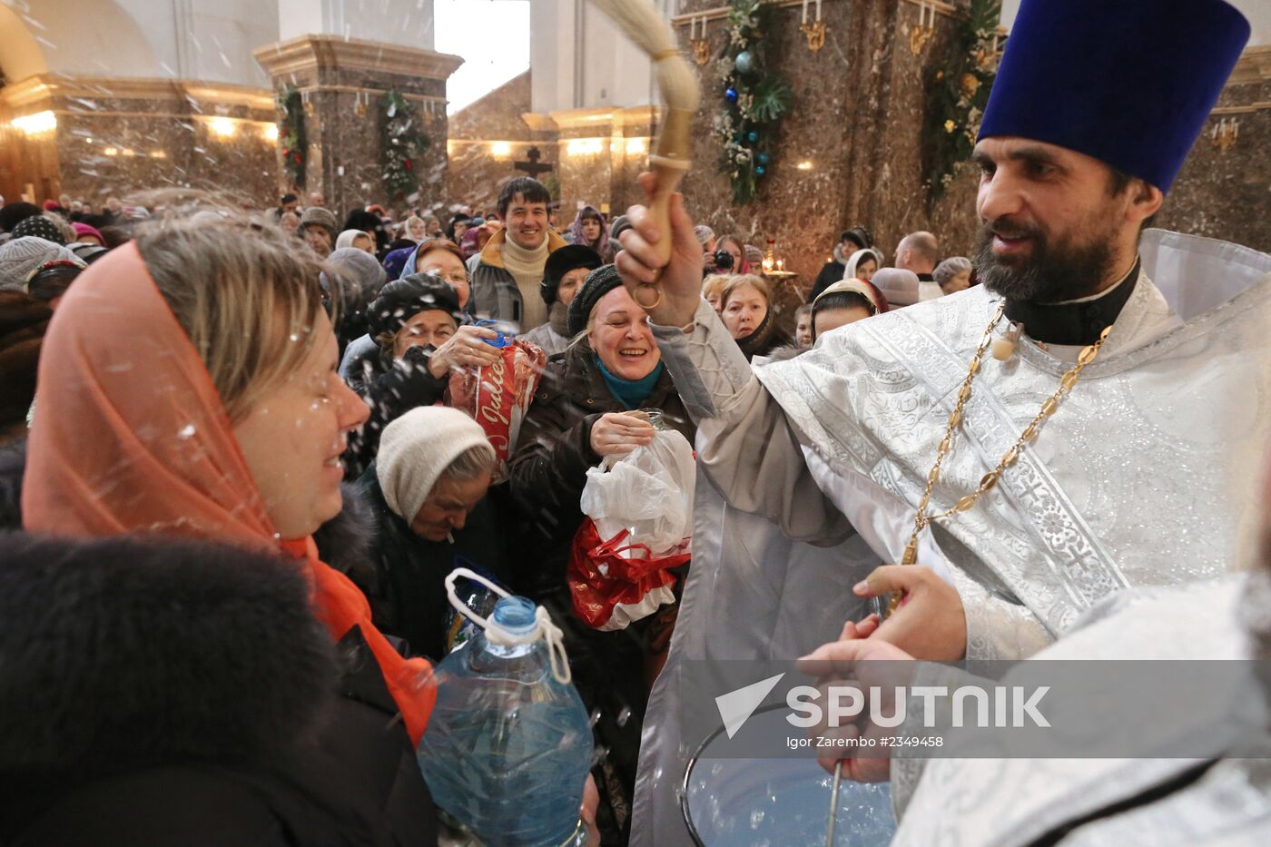 Water blessed on Twelfth-tide