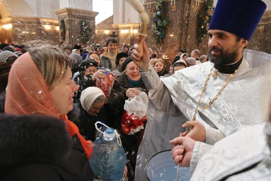 Water blessed on Twelfth-tide