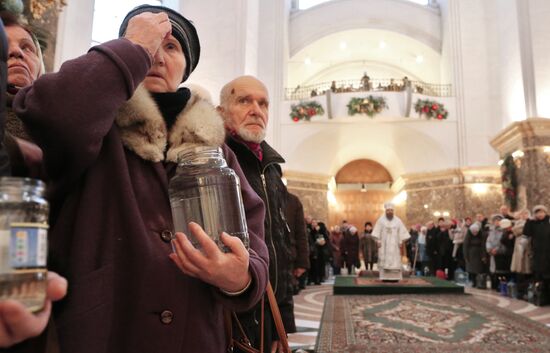 Water blessed on Twelfth-tide