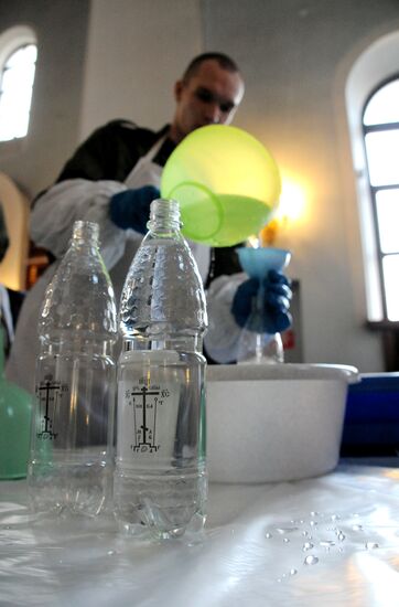 Water blessed on Twelfth-tide