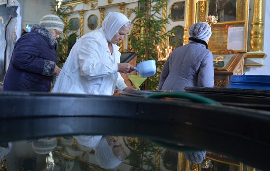 Blessing of water on Eve of Epiphany