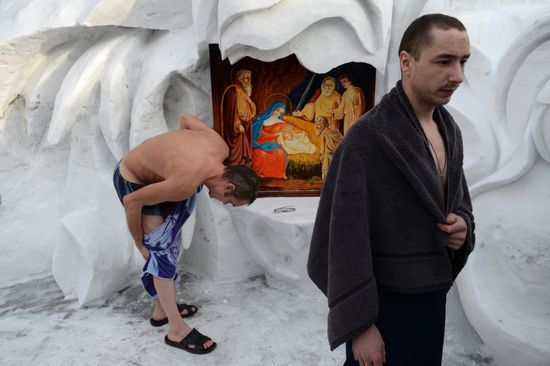 Orthodox believers celebrate Epiphany