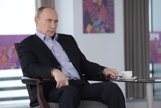 Vladimir Putin gave an interview to Russian and foreign media