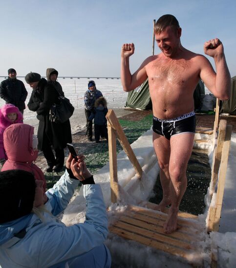 Orthodox believers celebrate Epiphany