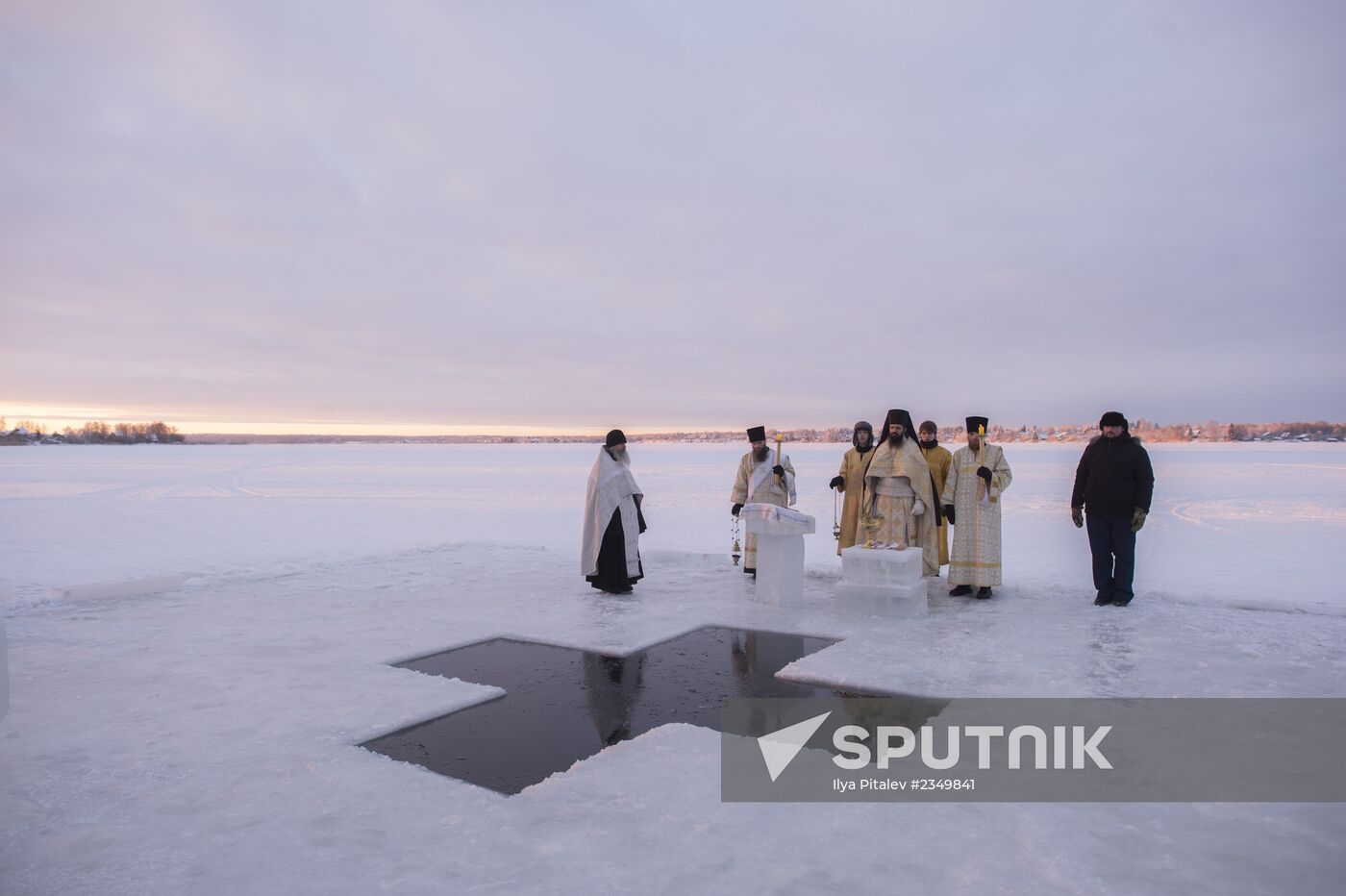 Russian Orthodox believers celebrate Epiphany