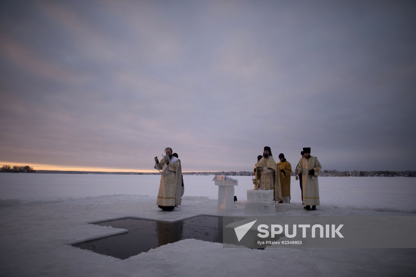 Russian Orthodox believers celebrate Epiphany