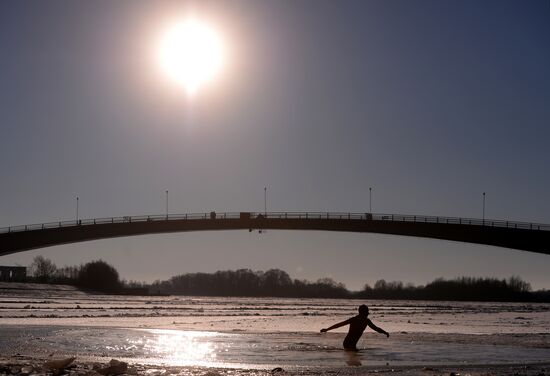 Russian Orthodox believers celebrate Epiphany