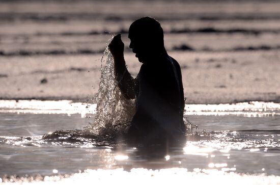 Russian Orthodox believers celebrate Epiphany