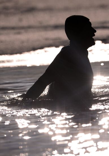 Russian Orthodox believers celebrate Epiphany