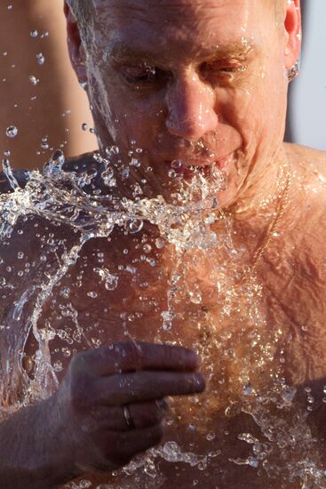 Russian Orthodox believers celebrate Epiphany