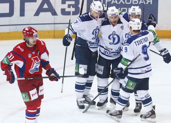 Kontinental Hockey League. Lokomotiv Yaroslavl vs. Dynamo Moscow