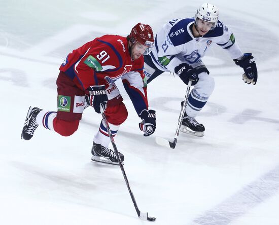 Kontinental Hockey League. Lokomotiv Yaroslavl vs. Dynamo Moscow