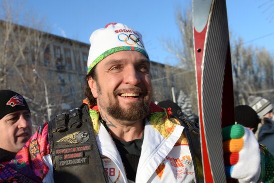 Olympic torch relay. Volgograd