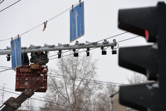 Automated traffic enforcement devices in Novosibirsk