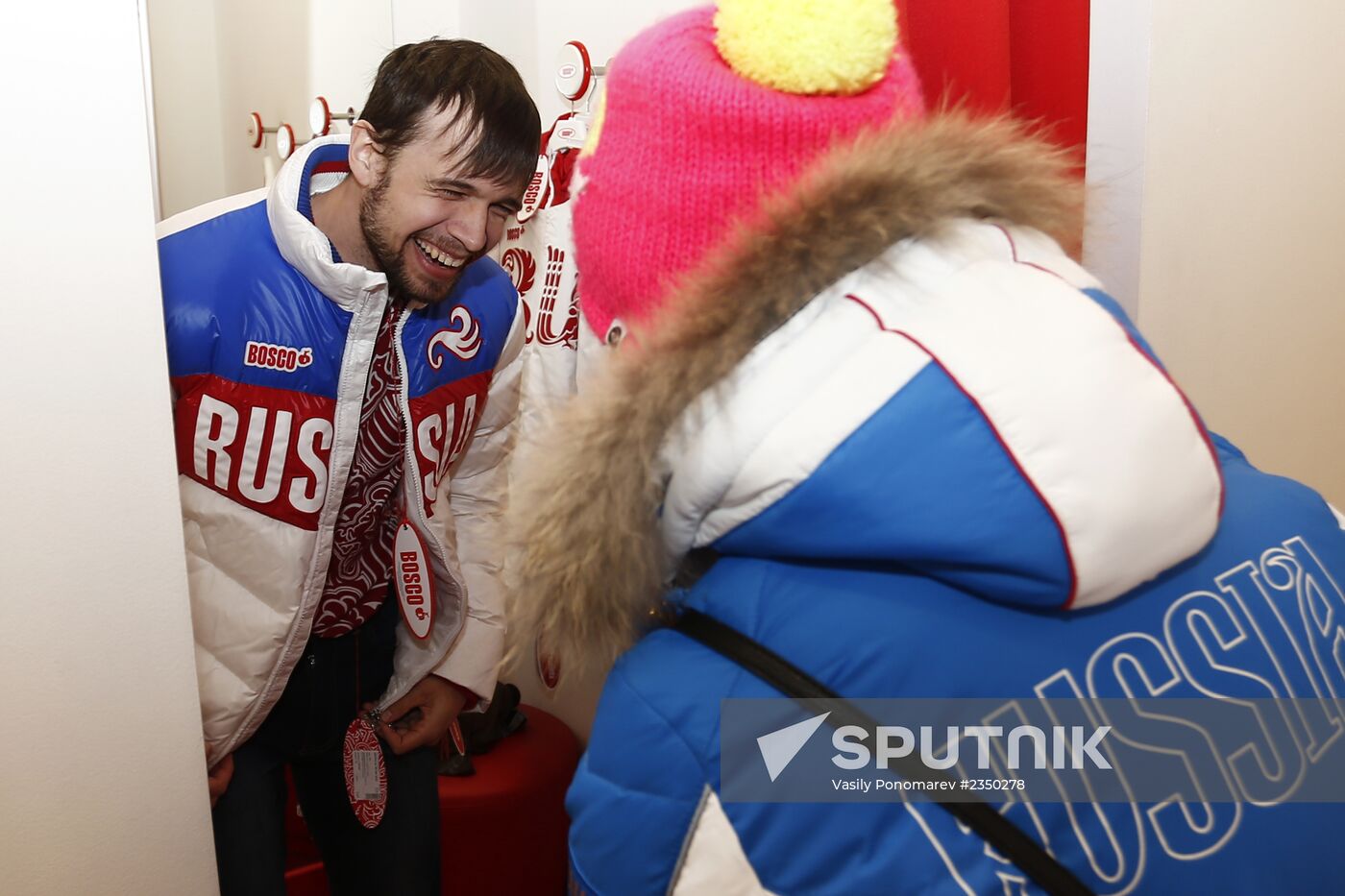 Russian Olympic skeleton team's gear