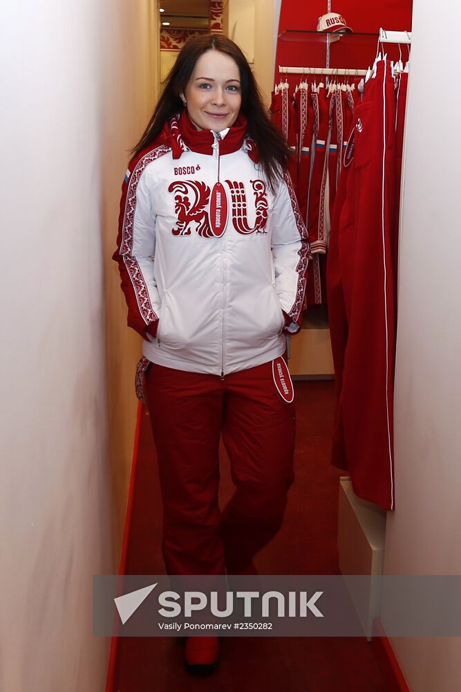Russian Olympic skeleton team's gear