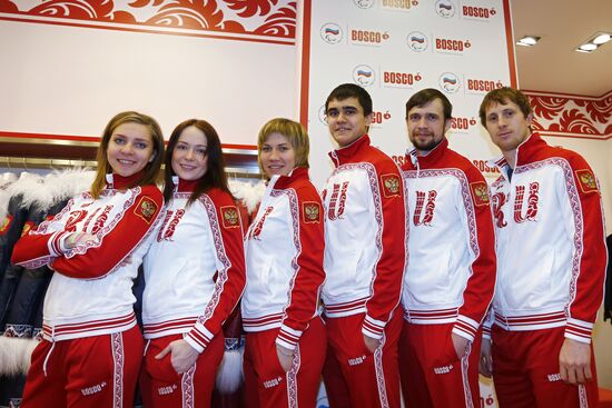 Russian Olympic skeleton team's gear