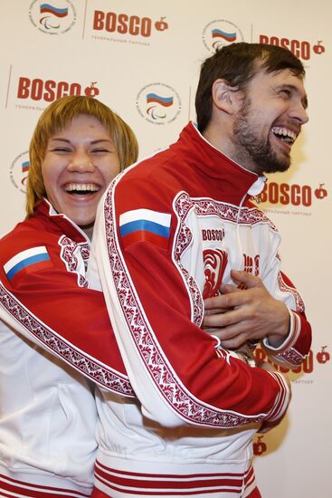 Russian Olympic skeleton team's gear
