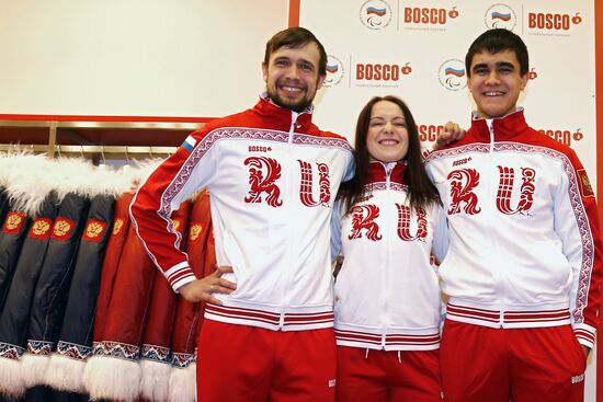Russian Olympic skeleton team's gear