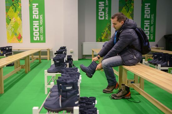 Outfit of Olympic volunteers in Sochi