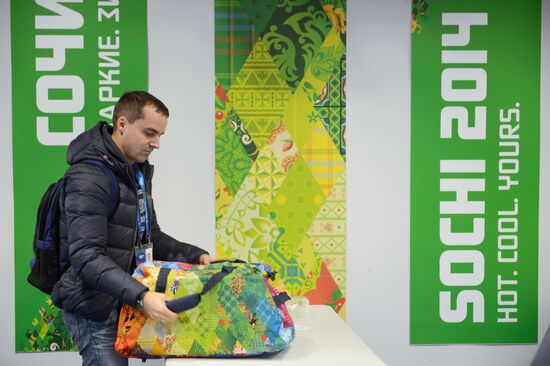 Outfit of Olympic volunteers in Sochi