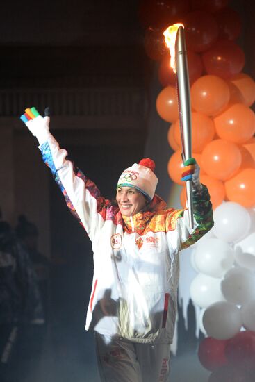 Olympic torch relay. Volgograd