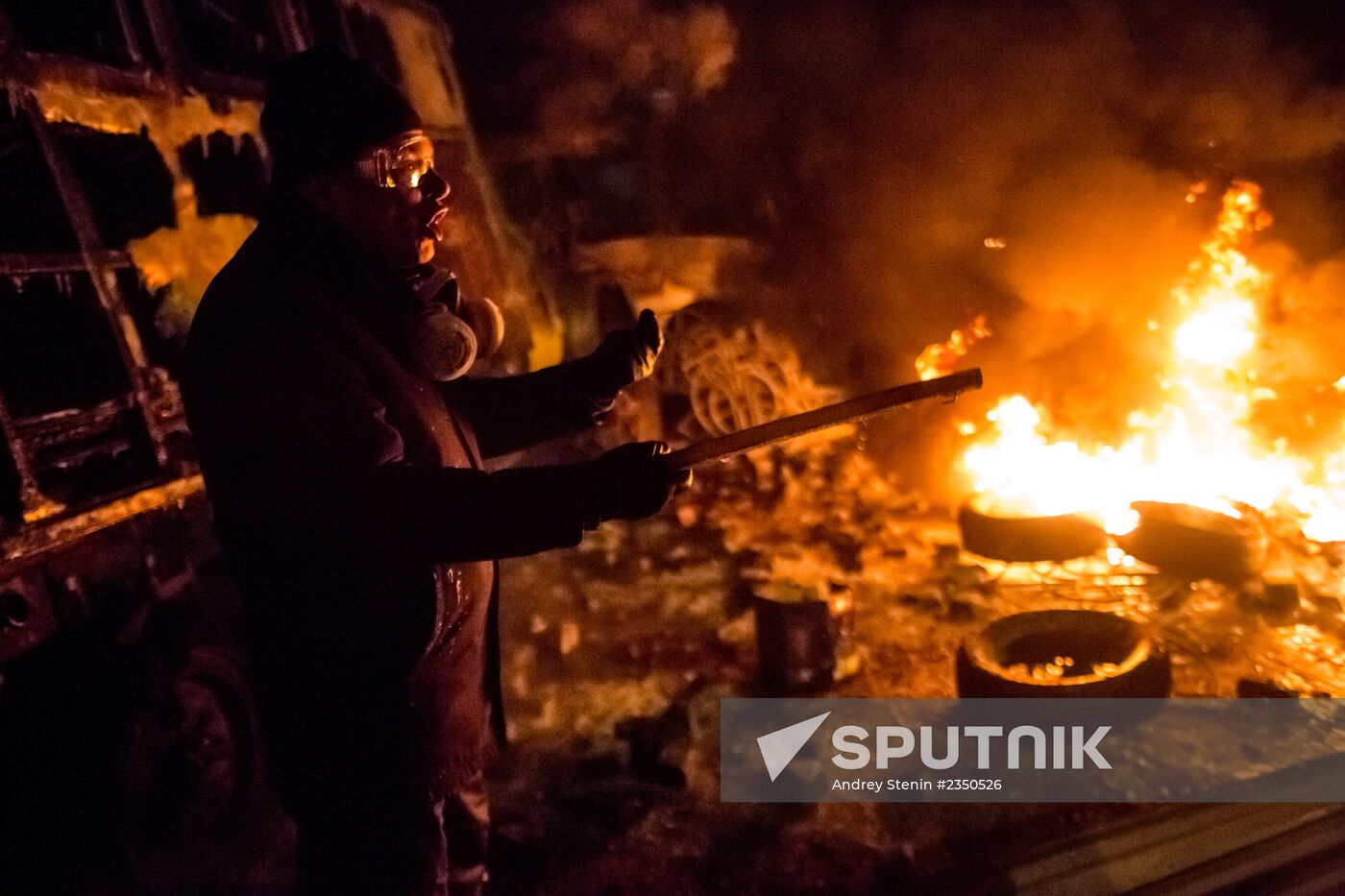 Mass riots in Kiev