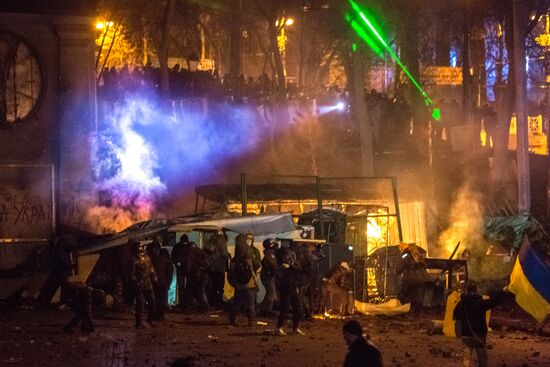 Mass riots in Kiev