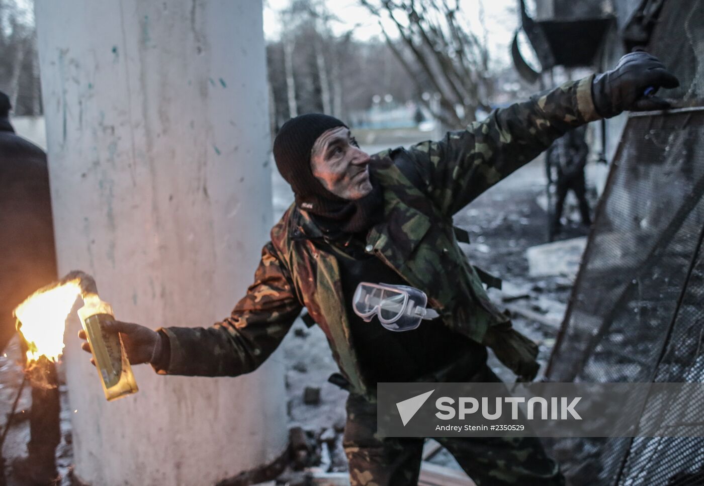 Mass riots in Kiev