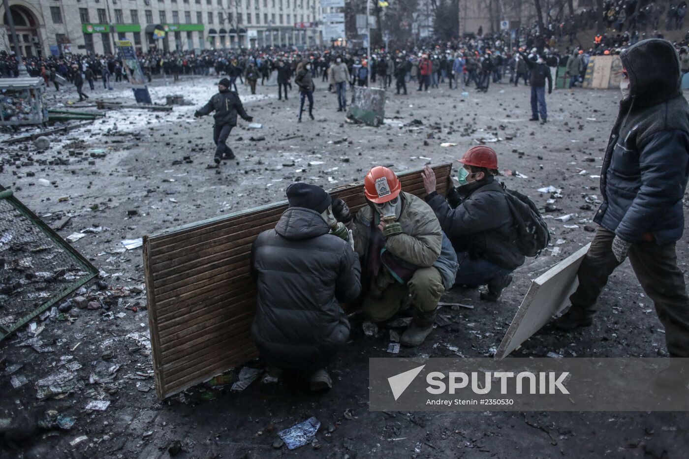 Mass riots in Kiev