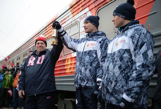 Olympic torch relay. Rostov