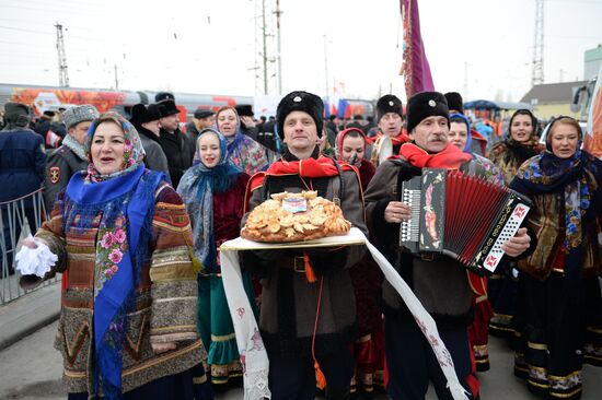 Olympic torch relay. Rostov