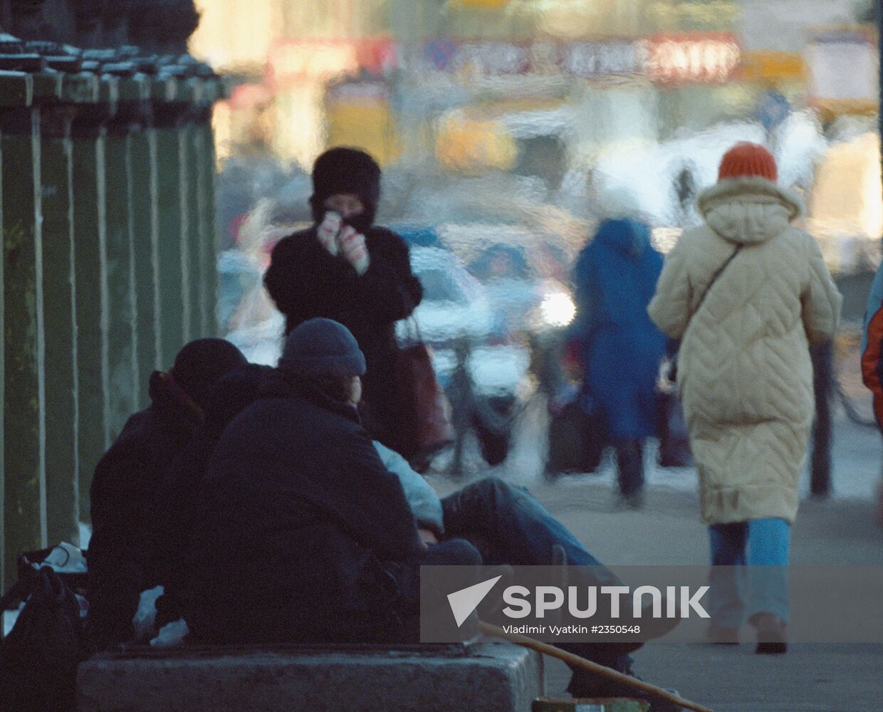Homeless on Moscow streets