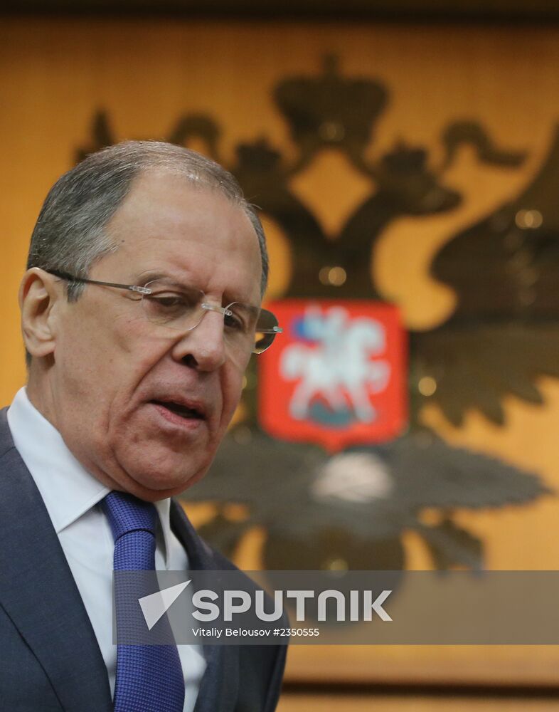 Russian Foreign Minister Lavrov gives news conference