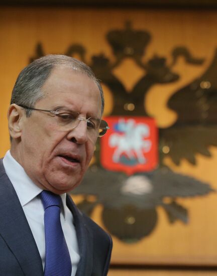 Russian Foreign Minister Lavrov gives news conference
