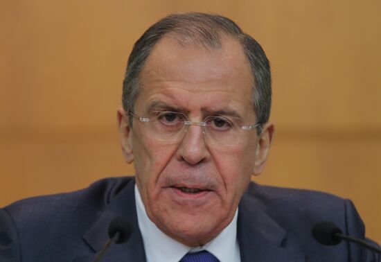Russian Foreign Minister Lavrov gives news conference