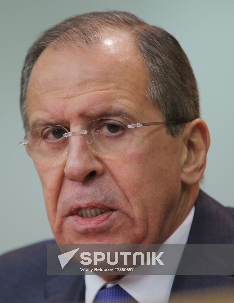 Russian Foreign Minister Lavrov gives news conference