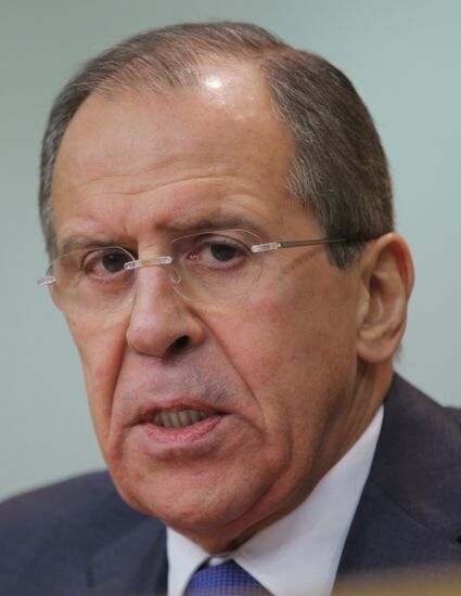 Russian Foreign Minister Lavrov gives news conference