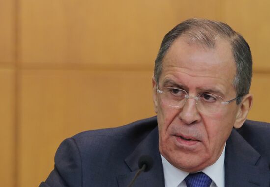 Russian Foreign Minister Lavrov gives news conference